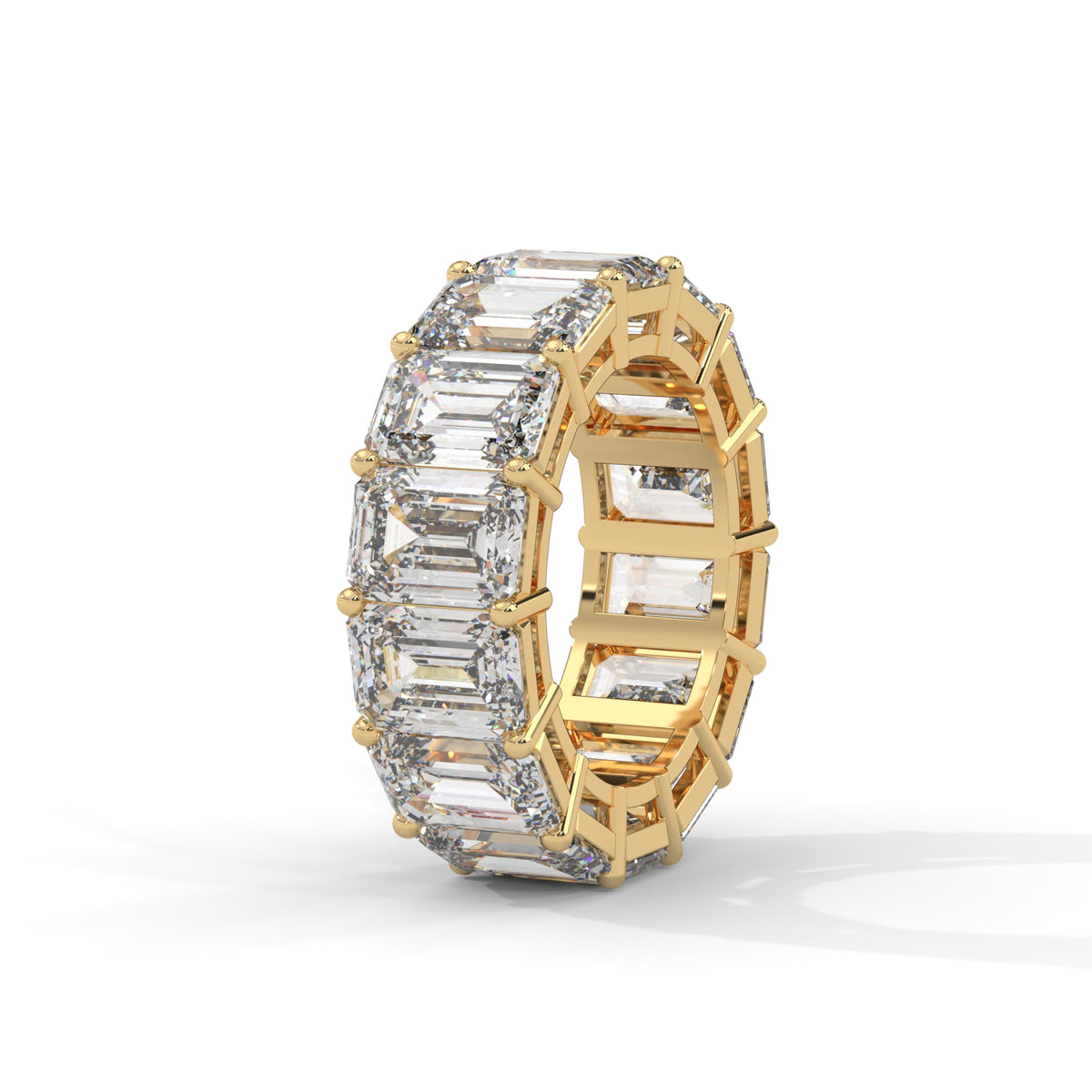 Glacial Eternity Emerald Diamond Ring