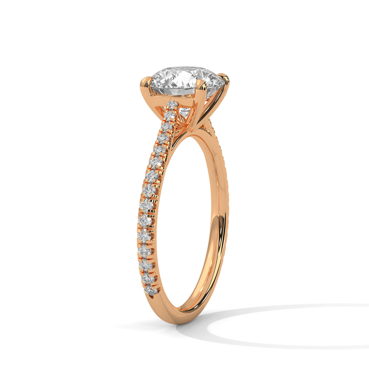 Crowned Brilliance Solitaire Ring