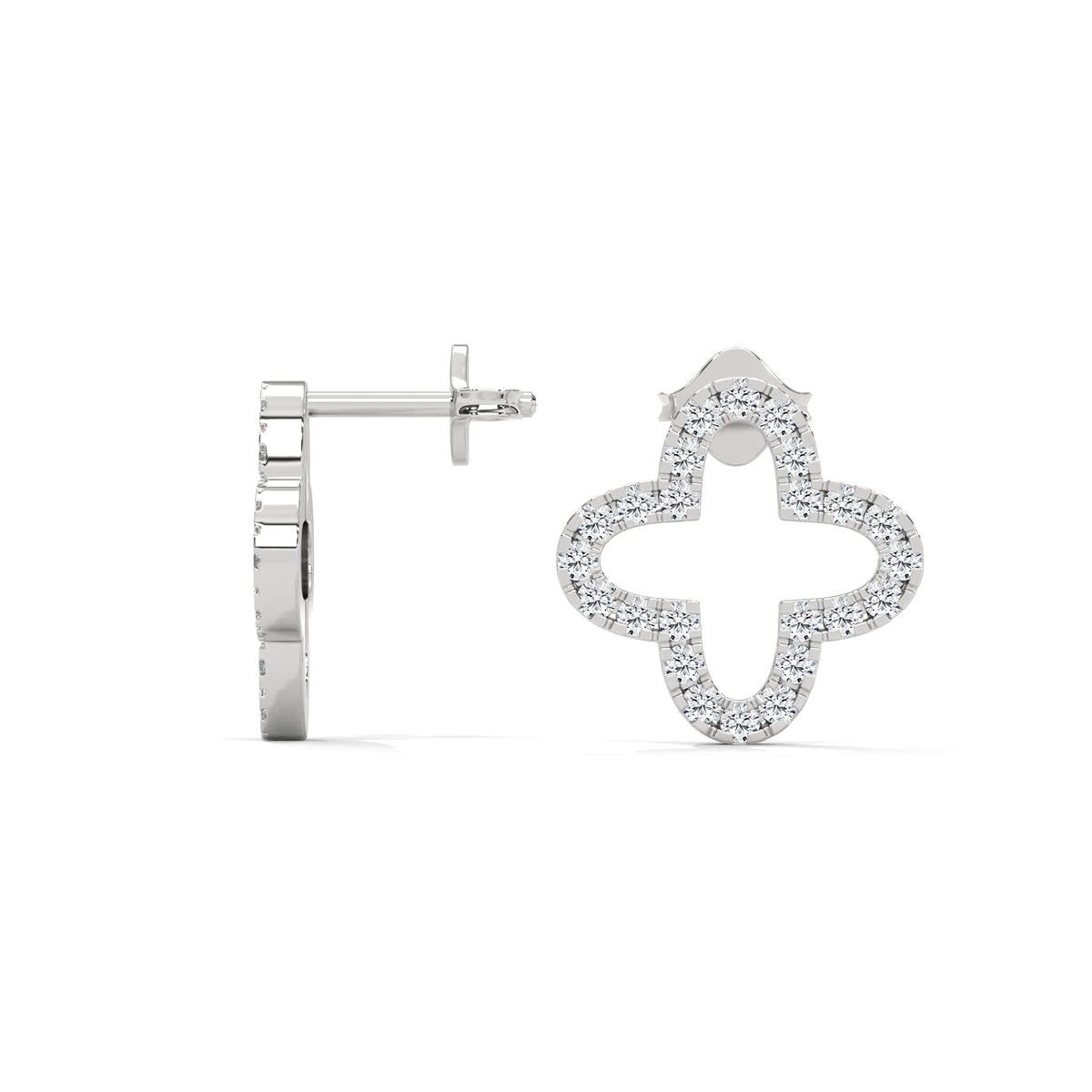 Blooming Clover Diamond Studs