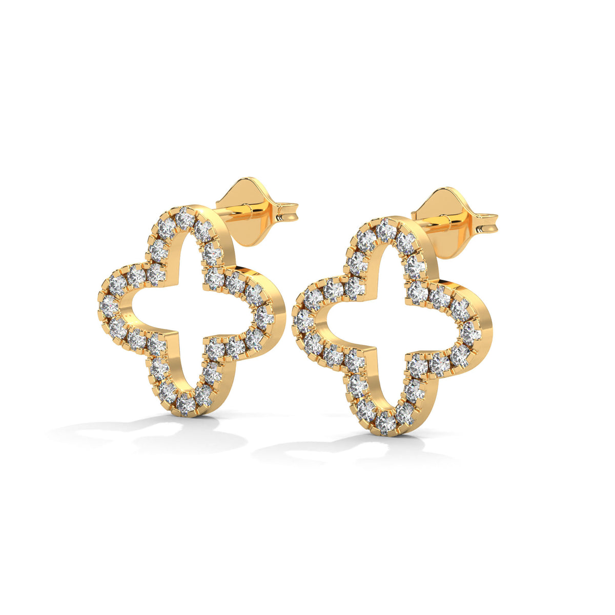 Blooming Clover Diamond Studs