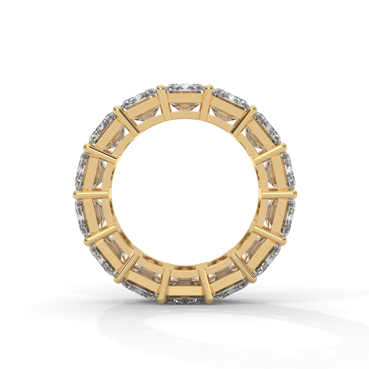 Glacial Eternity Emerald Diamond Ring