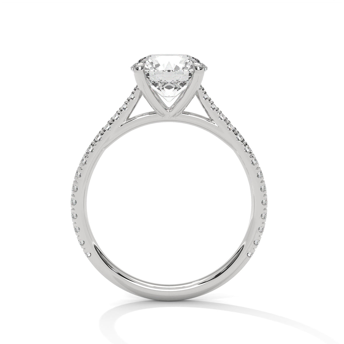 Crowned Brilliance Solitaire Ring