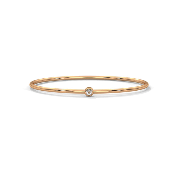 Dewdrop Solitaire Bangle Bracelet