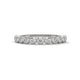 Bezel Bubble Half Eternity Ring