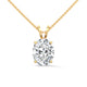 Grand Oval Solitaire Pendant