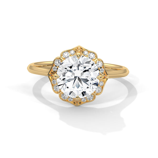 Celestial Bloom Halo Ring