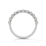 Bezel Bubble Half Eternity Ring