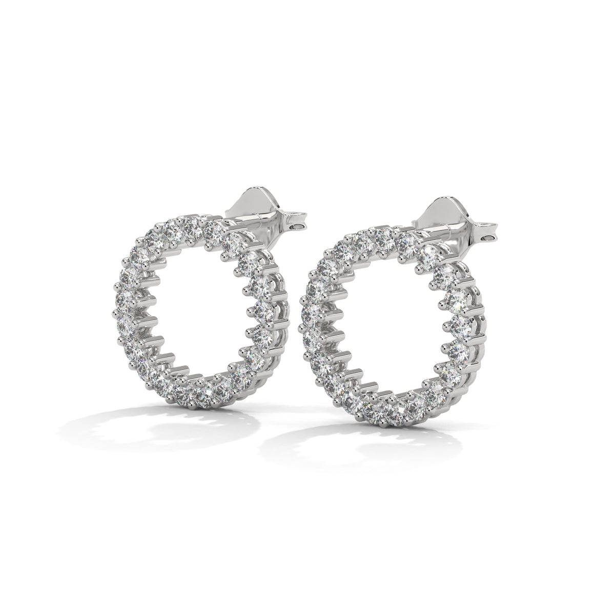 Celestial Circle Diamond Earrings