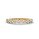 Floral Halo Half Eternity Ring