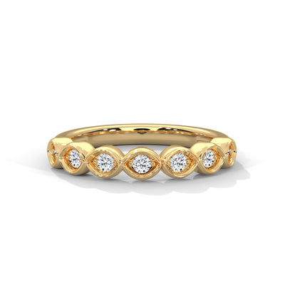 Marquise Bloom Diamond Band Ring — IGI Certified Diamond Jewellery | My Carat India