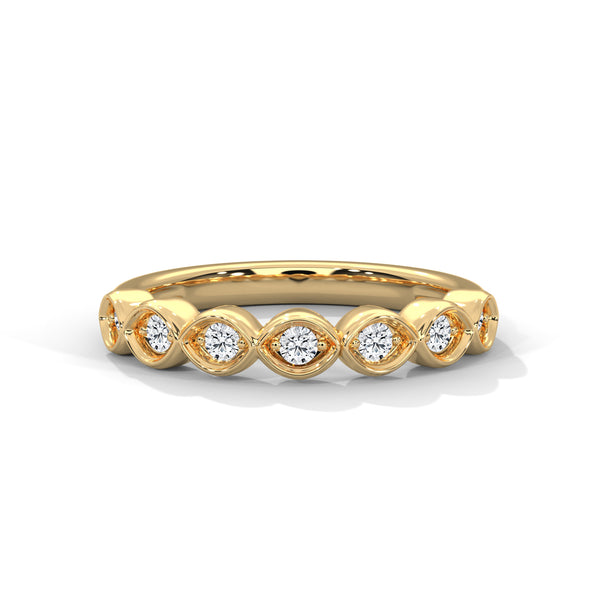 Marquise Bloom Diamond Band Ring