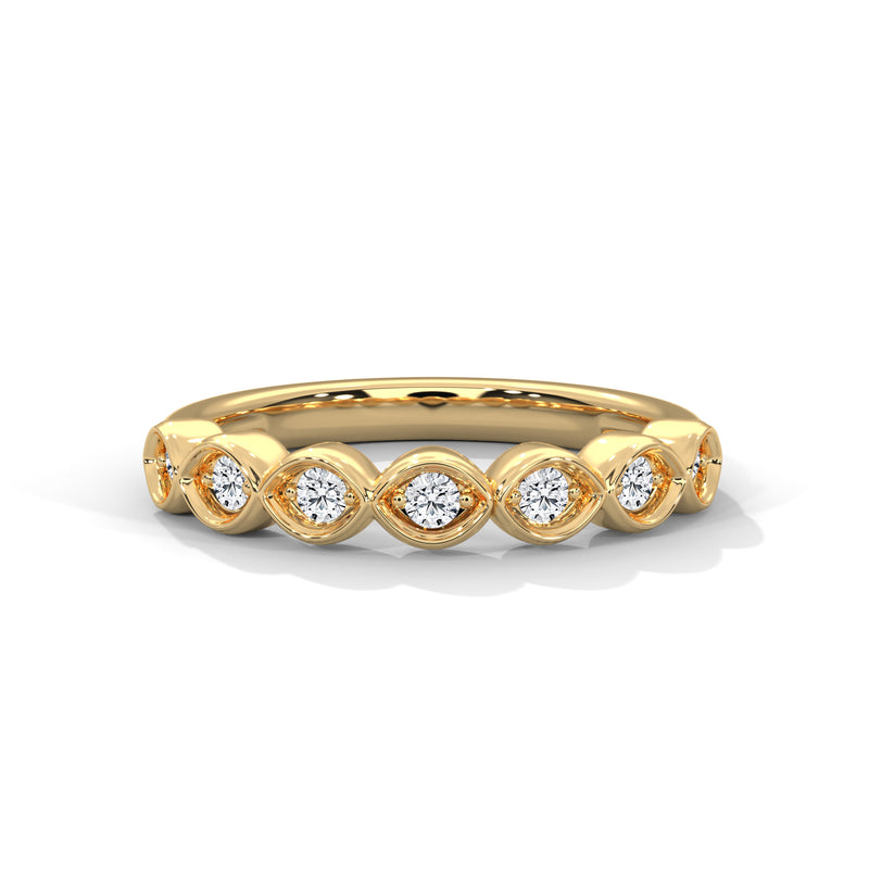 Marquise Bloom Diamond Band Ring