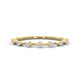 Stardust Prong Half Eternity Ring