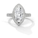 Marquise Eclipse Halo Ring