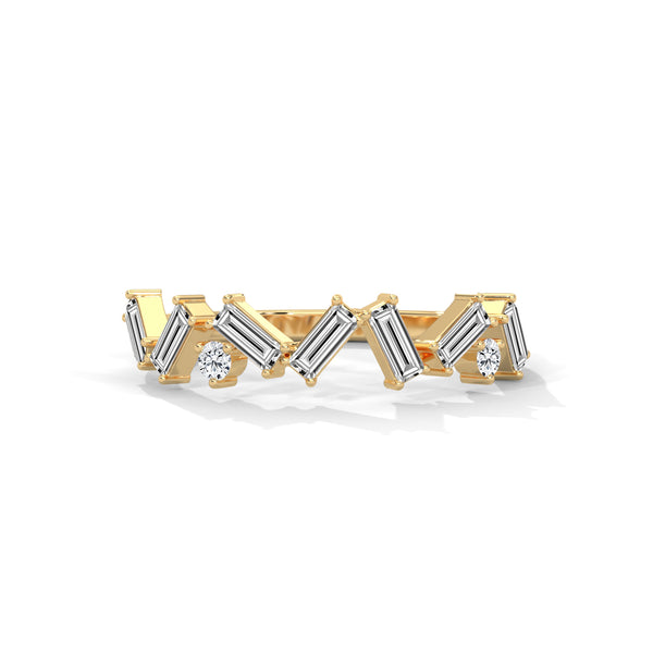 Scattered Baguette Constellation Ring