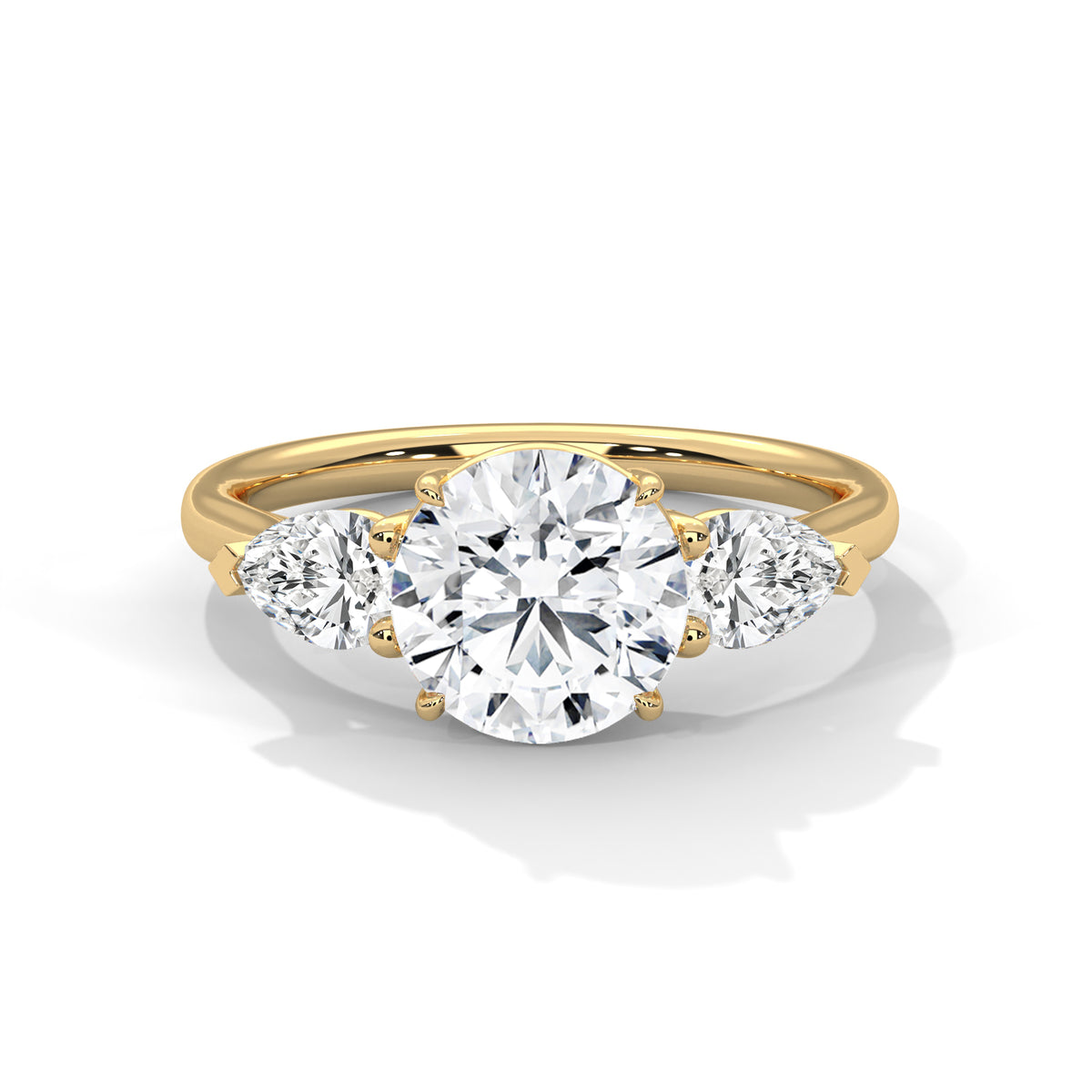 Celestial Trio Solitaire Ring