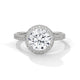 Celestial Halo Solitaire Ring