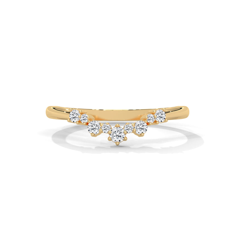 Cascading Stardust Diamond Ring