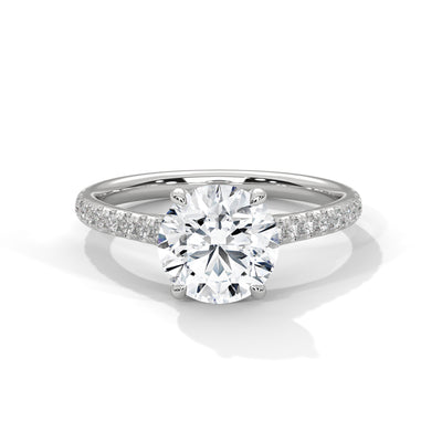 Lumière Pavé Solitaire Ring — IGI Certified Diamond Jewellery | My Carat India