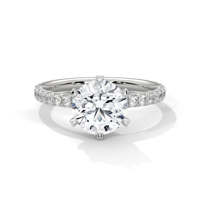 Celestial Crown Solitaire Ring — IGI Certified Diamond Jewellery | My Carat India