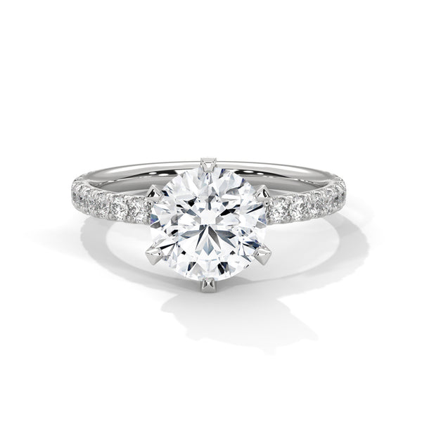 Celestial Crown Solitaire Ring