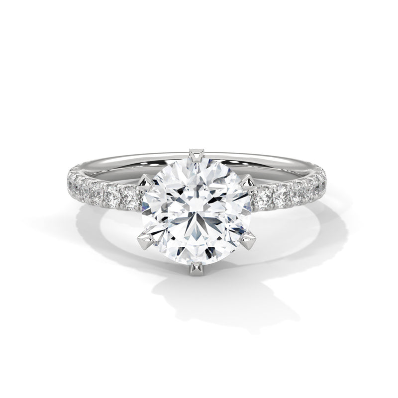 Celestial Crown Solitaire Ring