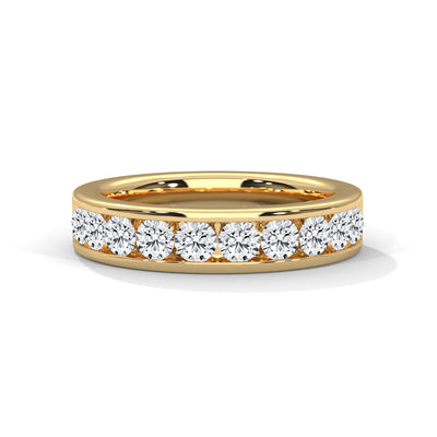 Luminous Channel Band Ring — IGI Certified Diamond Jewellery | My Carat India