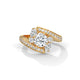 Crossover Trio Solitaire Ring