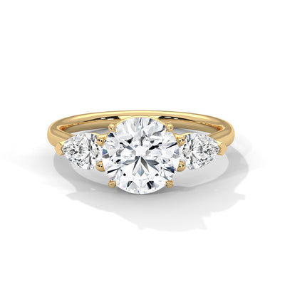 Celestial Trio Solitaire Ring — IGI Certified Diamond Jewellery | My Carat India