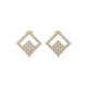 Geometric Maze Diamond Earrings