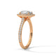 Oval Radiance Halo Ring
