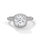 Cushion Halo Bloom Engagement Ring