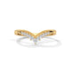 Chevron Crown Diamond Ring