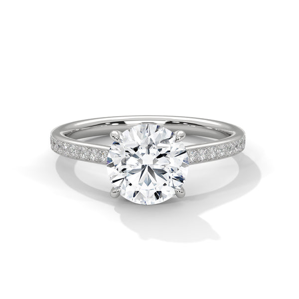 Starlit Crown Solitaire Ring