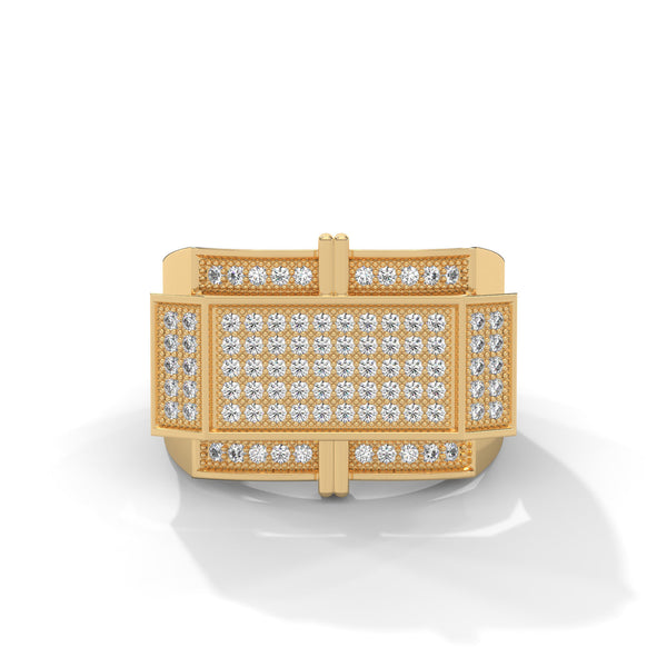 Crossvault Pavé Statement Ring