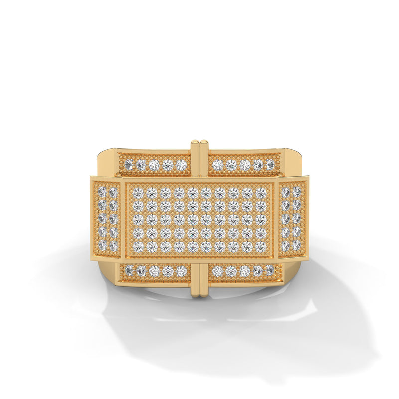Crossvault Pavé Statement Ring
