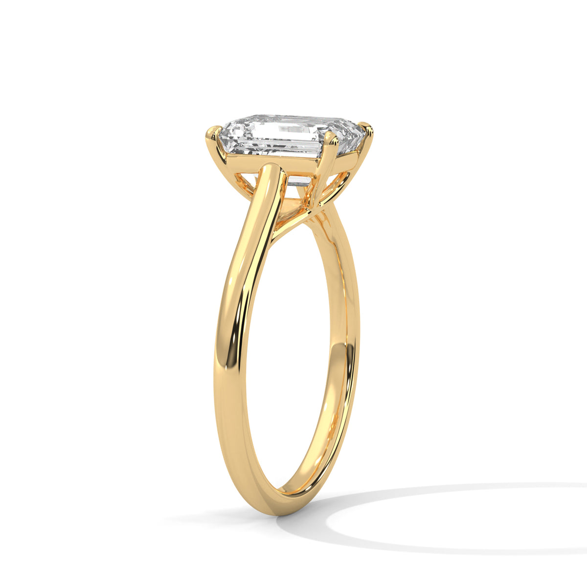 Pure Clarity Emerald Solitaire Ring