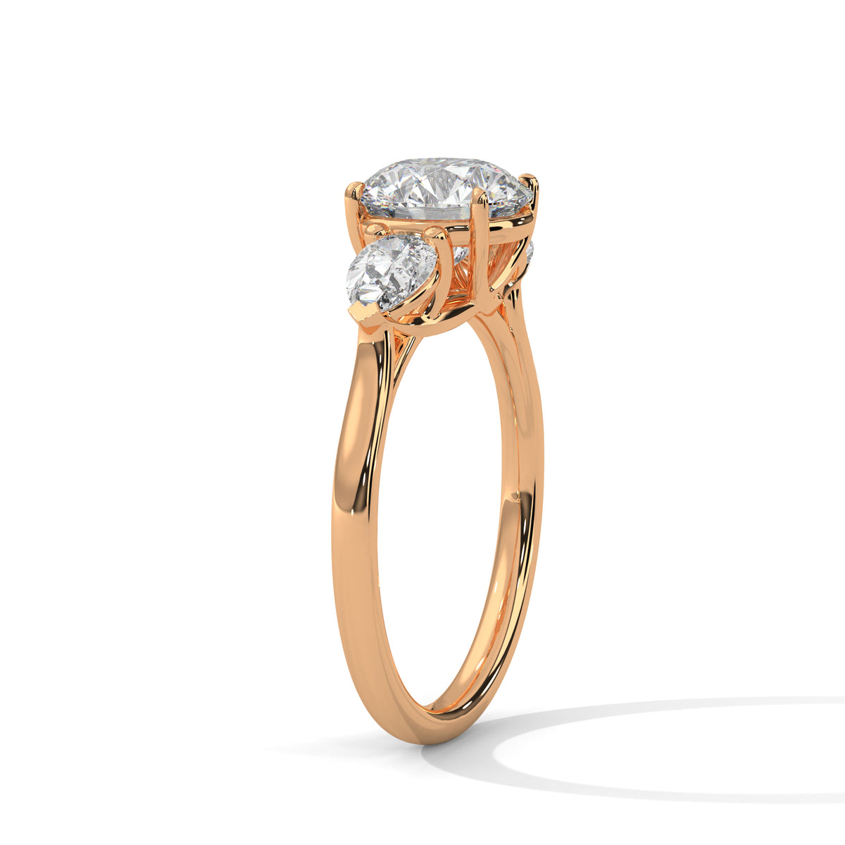 Celestial Trio Solitaire Ring