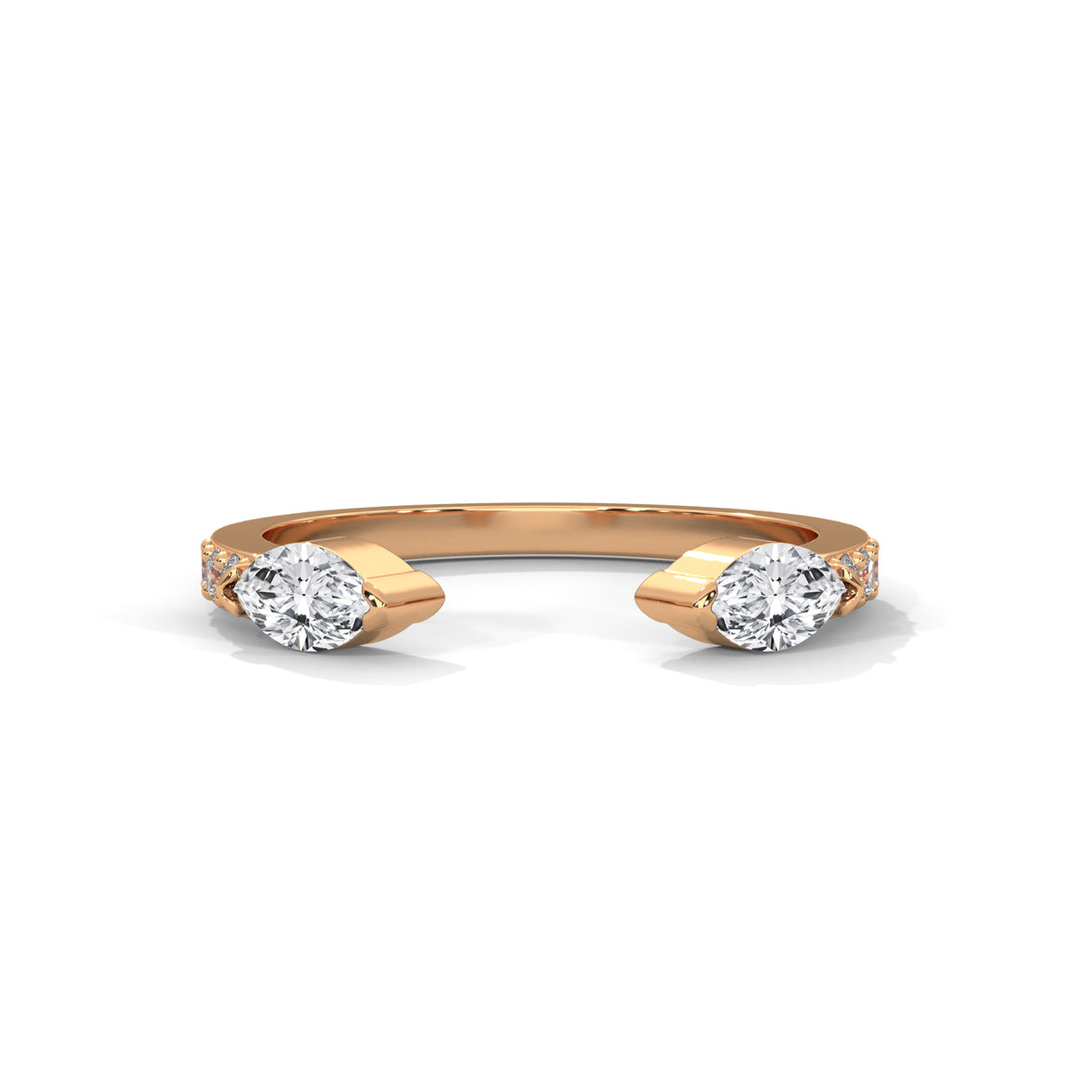Twin Wings Open Ring