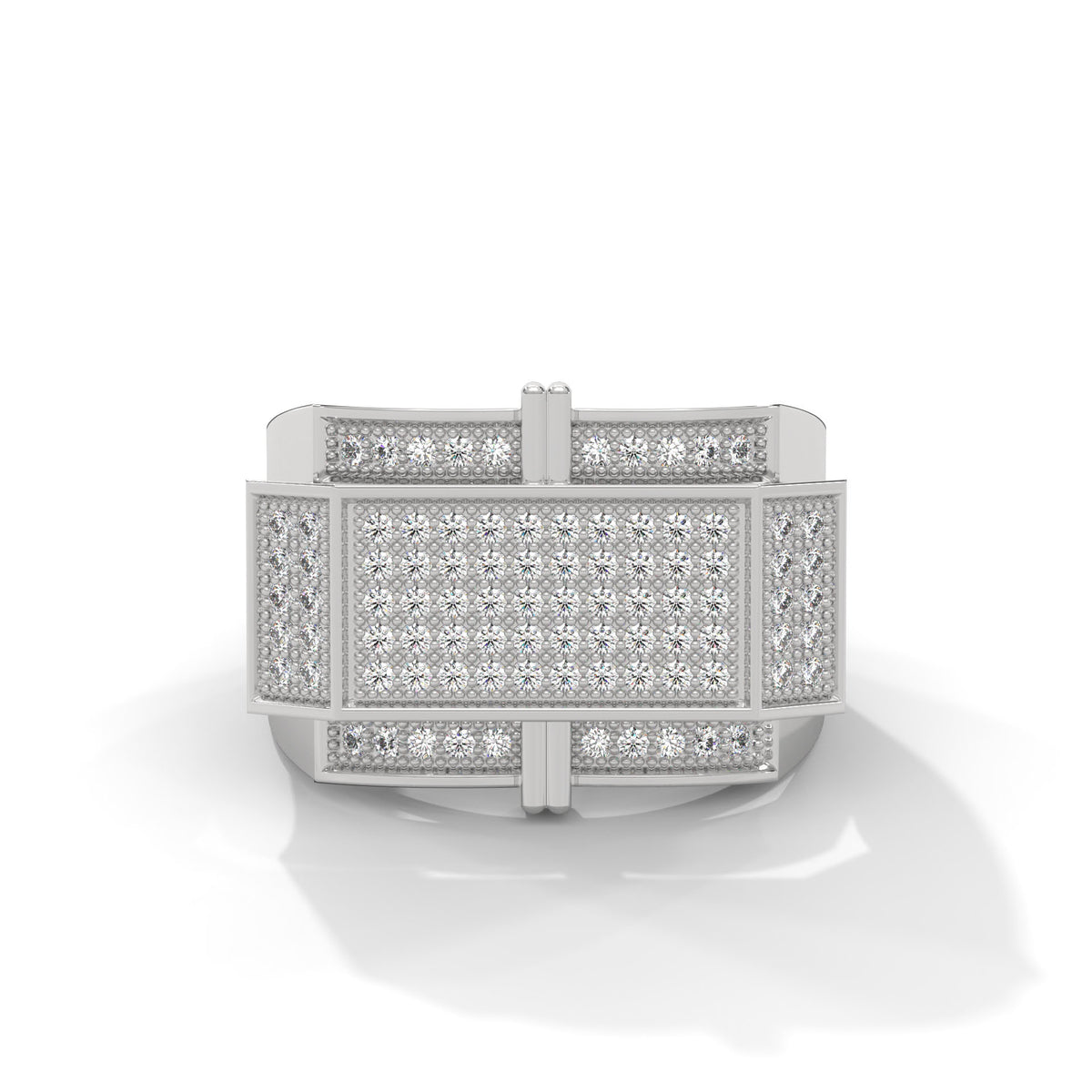 Crossvault Pavé Statement Ring