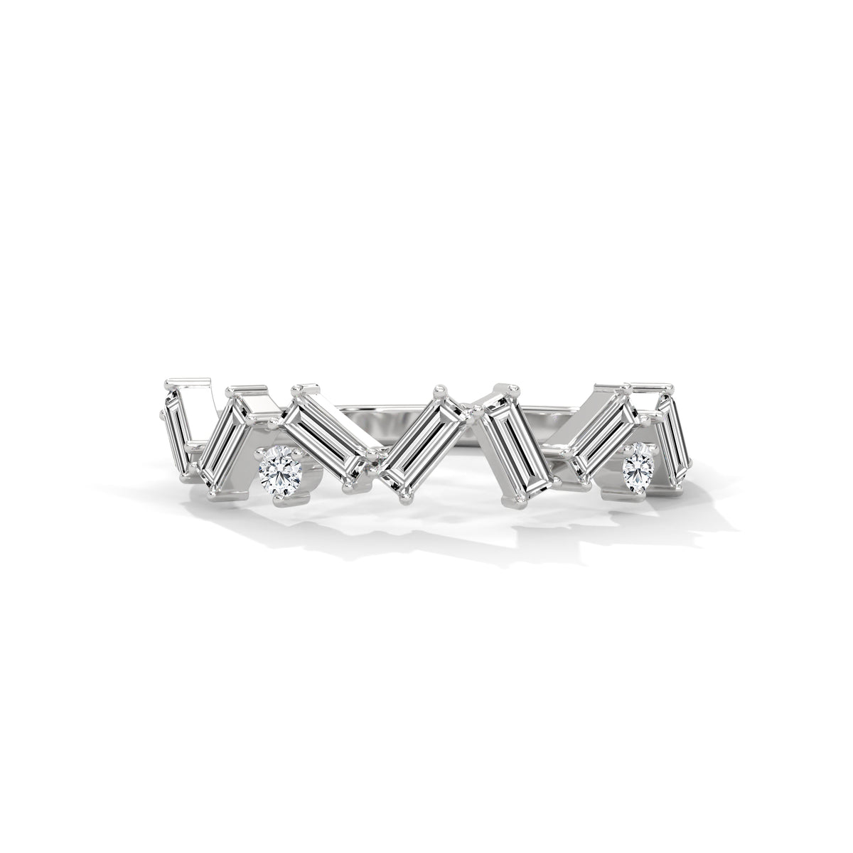 Scattered Baguette Constellation Ring