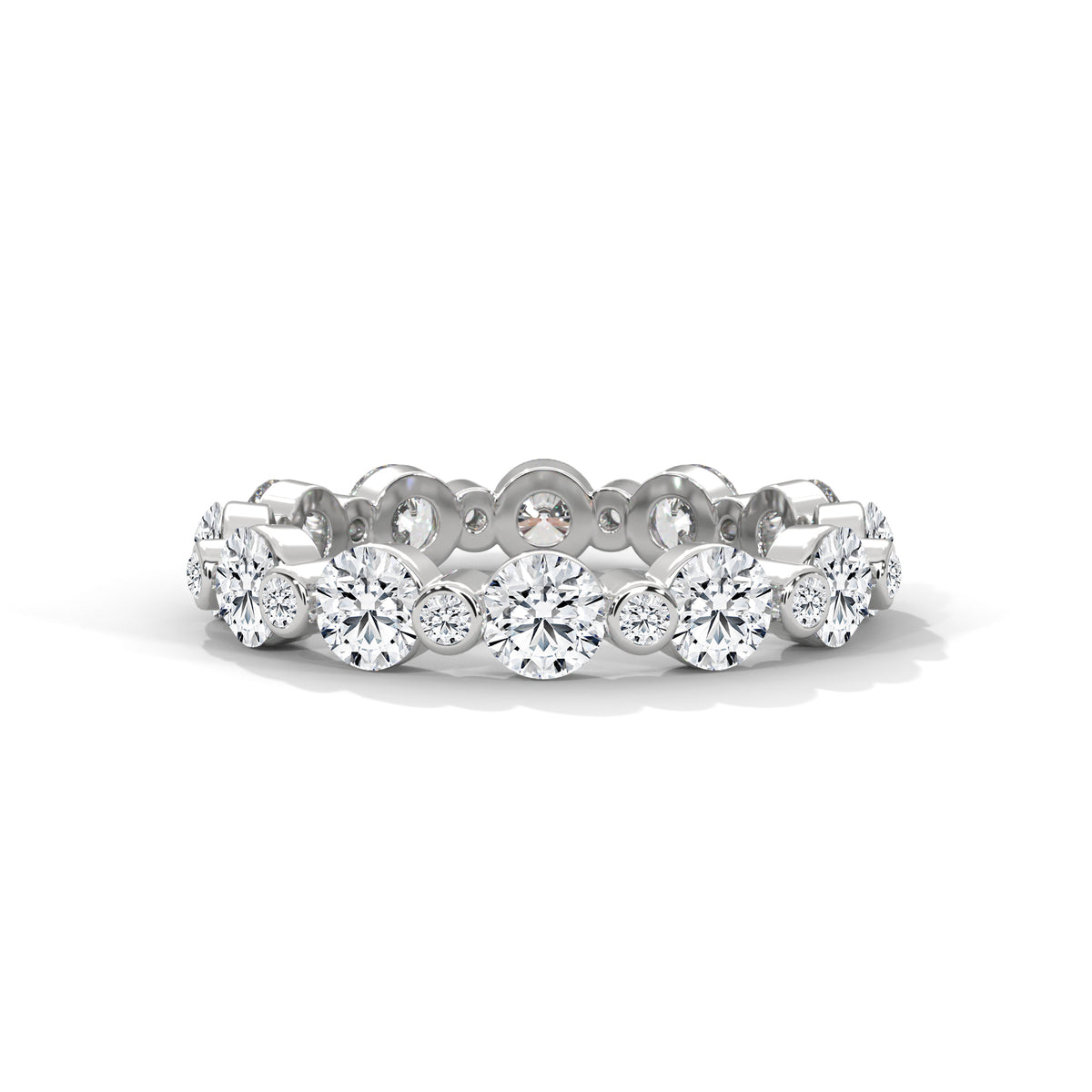 Bubble Bezel Eternity Ring