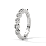 Marquise Bloom Diamond Band Ring
