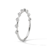 Stardust Prong Half Eternity Ring
