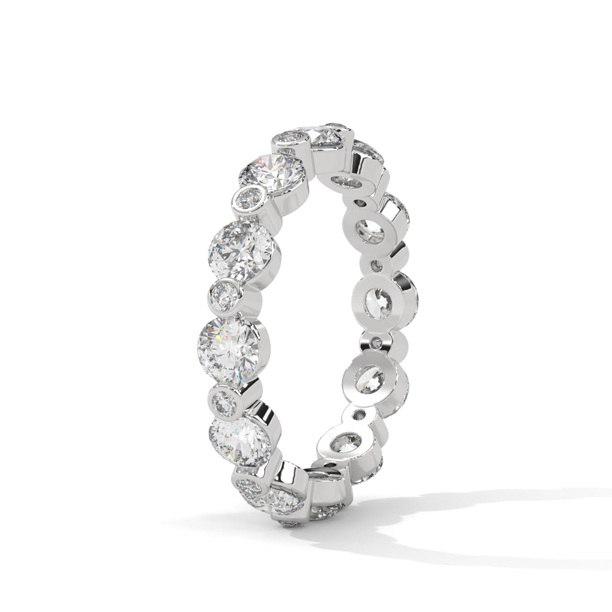 Bubble Bezel Eternity Ring