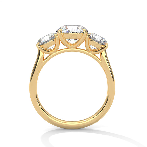 Trio Brilliance Solitaire Ring