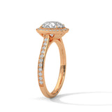 Celestial Halo Solitaire Ring
