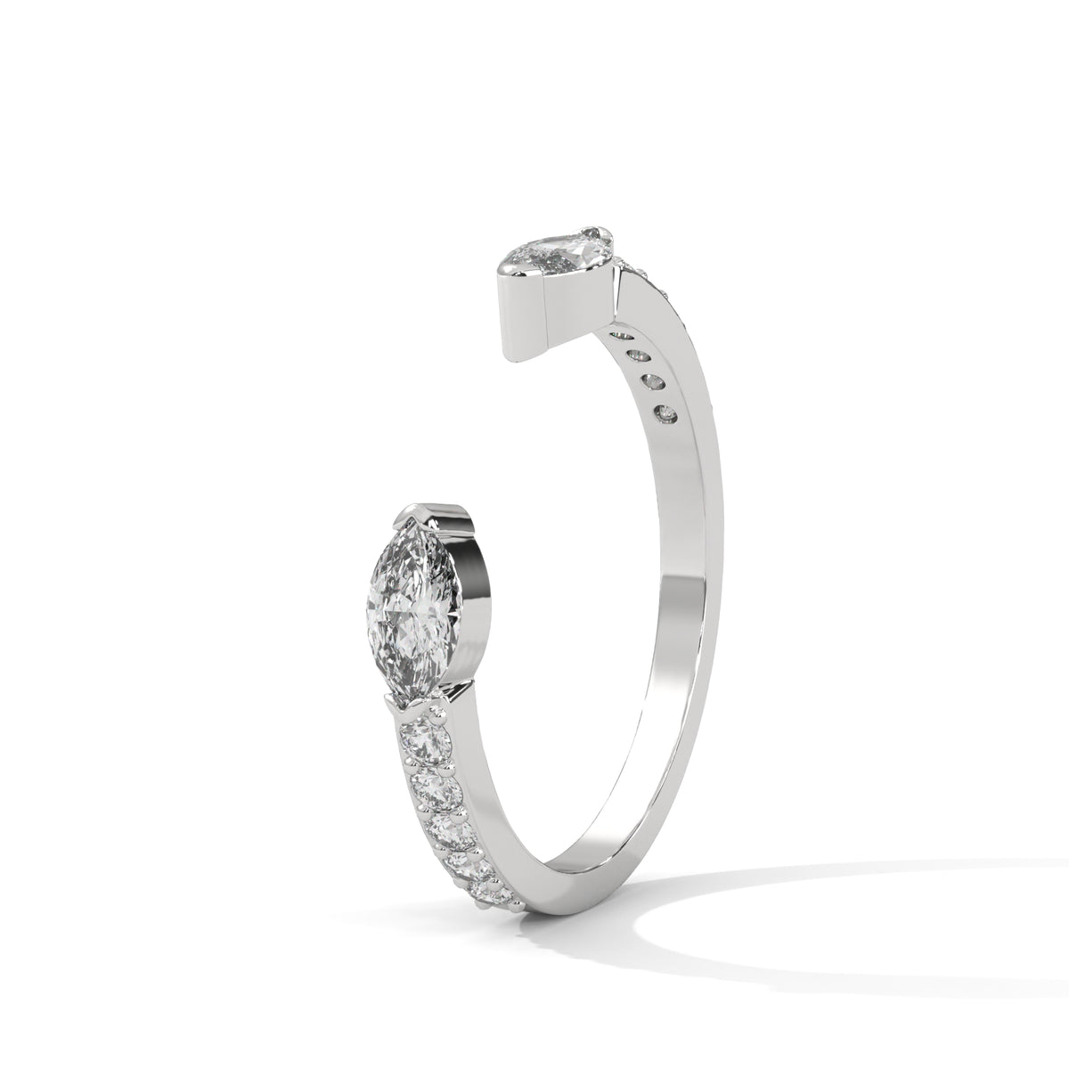 Twin Wings Open Ring