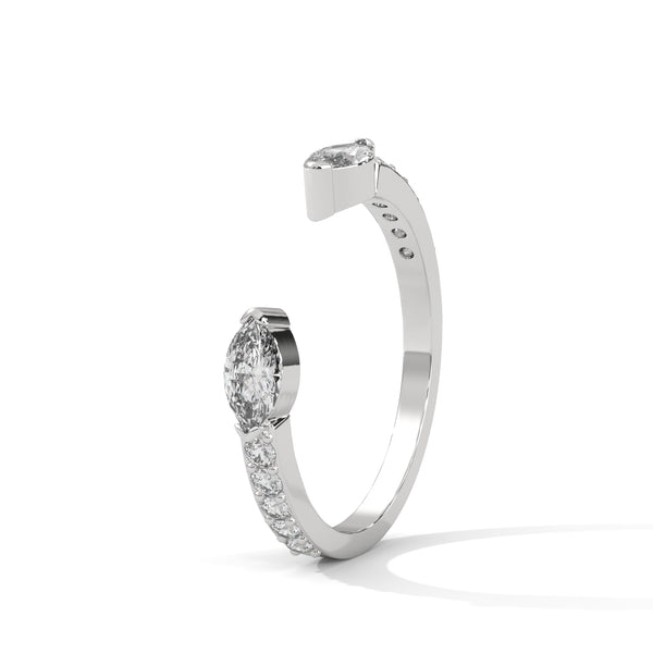 Twin Wings Open Ring