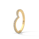 Wishbone Chevron Diamond Ring
